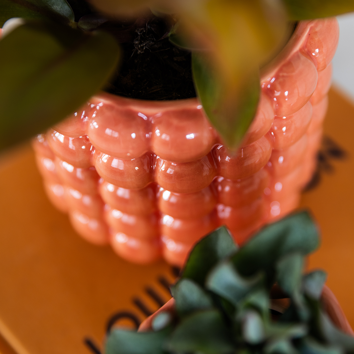 Poppy Decorative Pot - Orange - Ø9cm