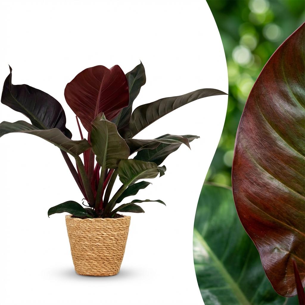 Philodendron - Philodendron Imperial Red - Topf 19cm - Höhe 60cm