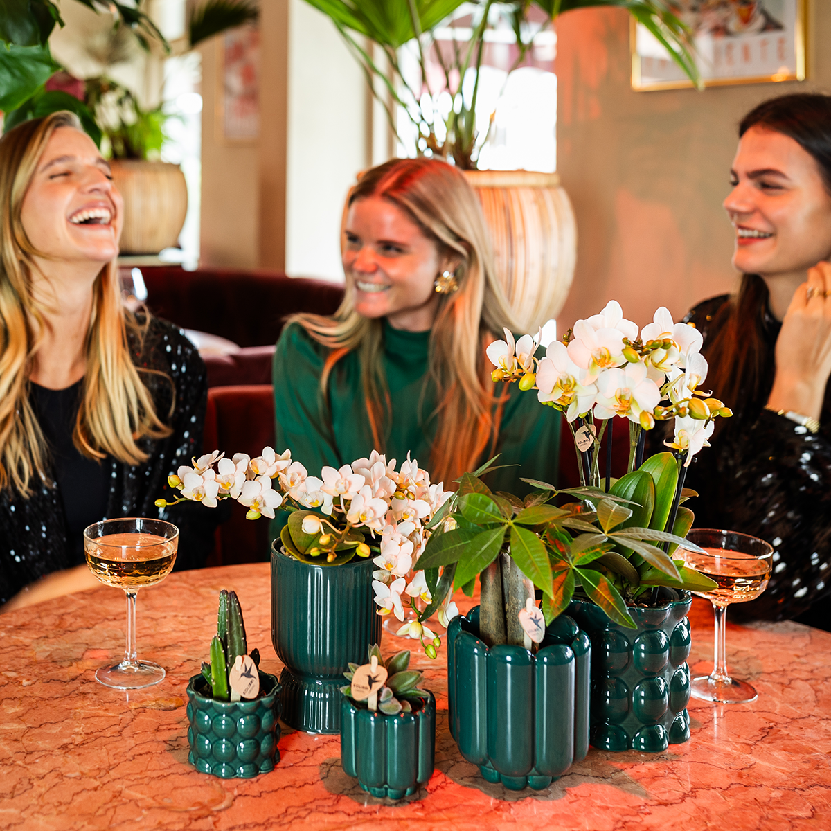 Diabolo Decorative Green Pot