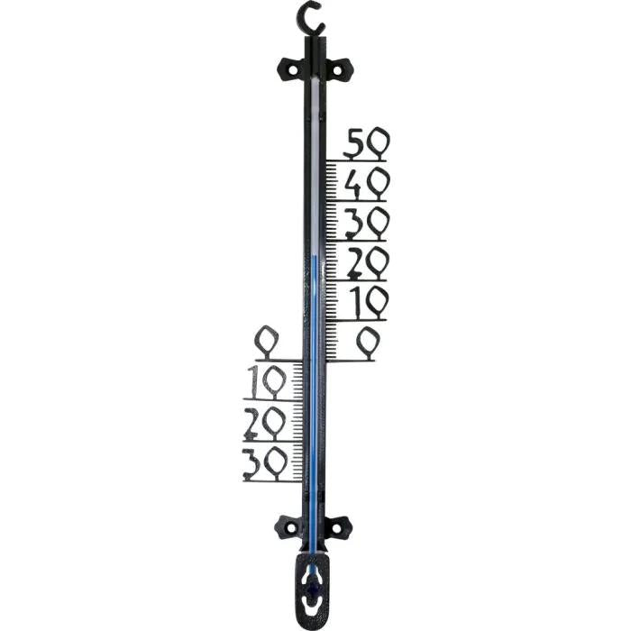 Hendrik Jan - Buitenthermometer - Kunststof zwart 26 cm