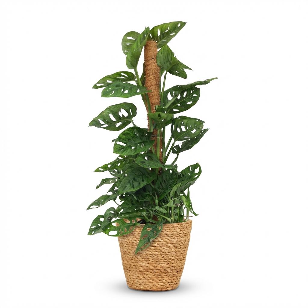 Monkey Mask - Monstera Adansonii Moosstab - Topf 19cm - Höhe 90cm