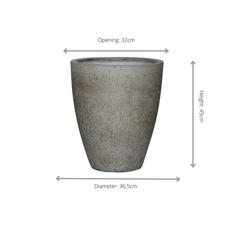 Pot Ben M Dioret Grey - D37 x H45