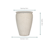 Pot Artemis Chalk White - S D42 x H58