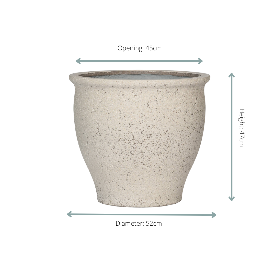 Pot Poseidon Chalk White - D52 x H47