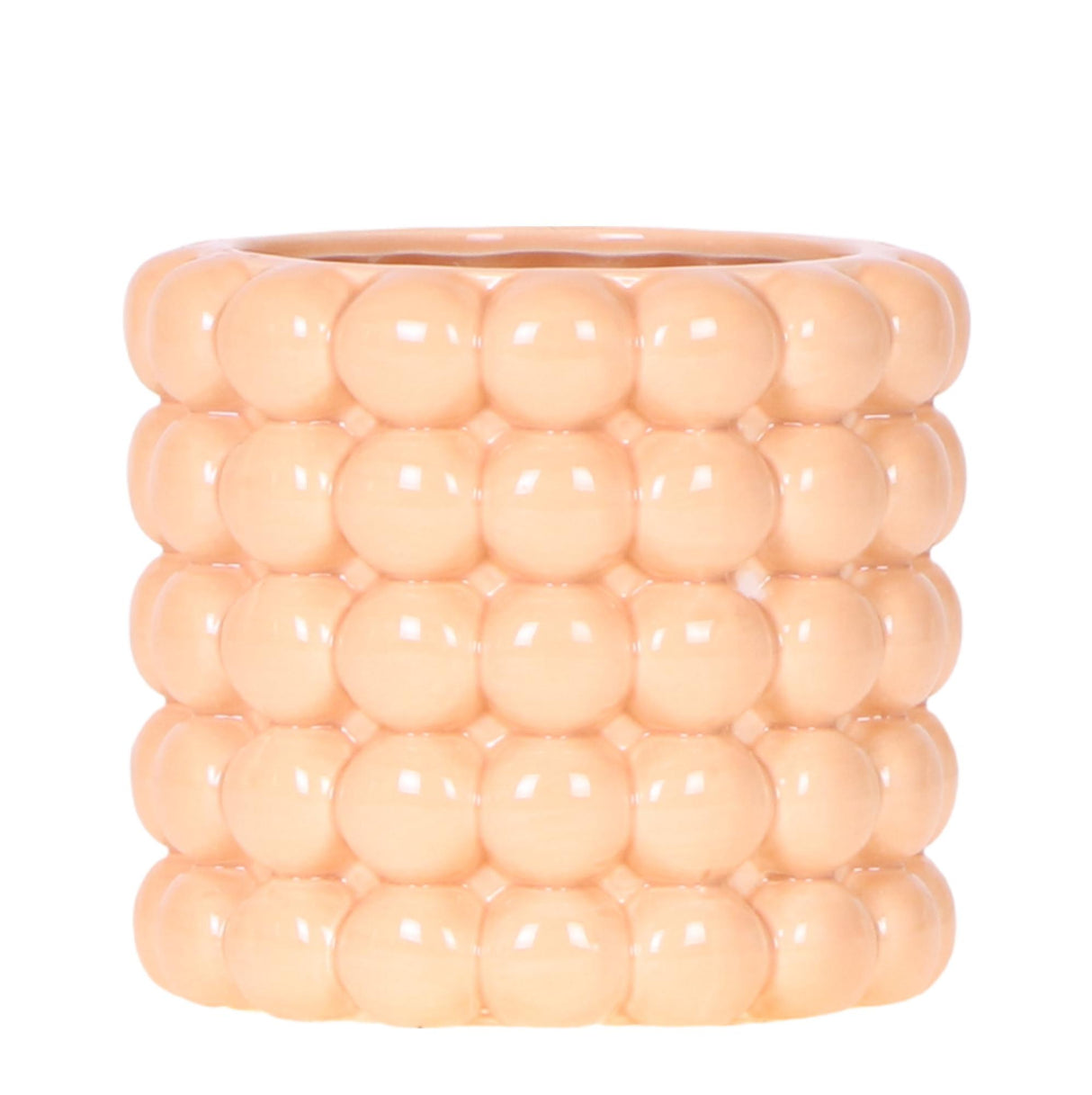 Poppy Decorative Pot - Peach - Ø9cm