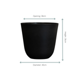 Pot Palermo zwart D40 x H36