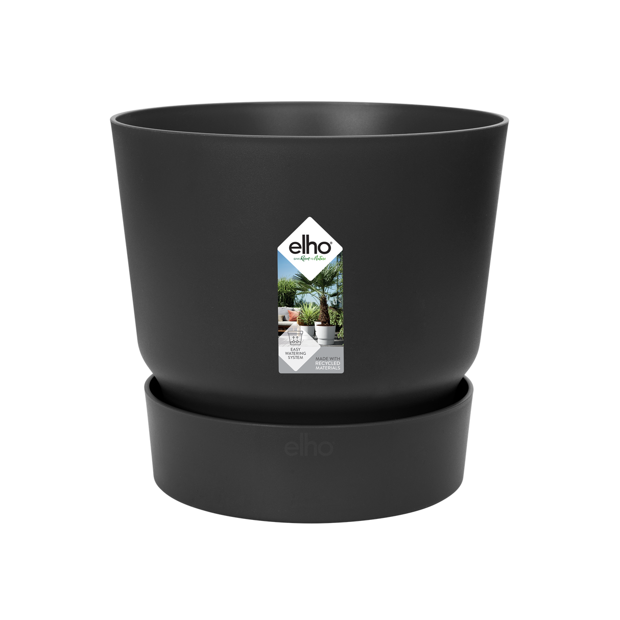Pot elho Greenville Round black - D24 x H23