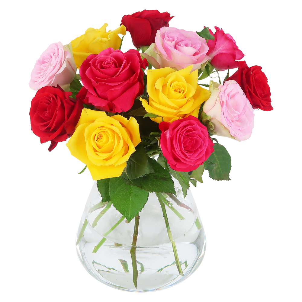 Colorful Roses - letterbox bouquet colorful
