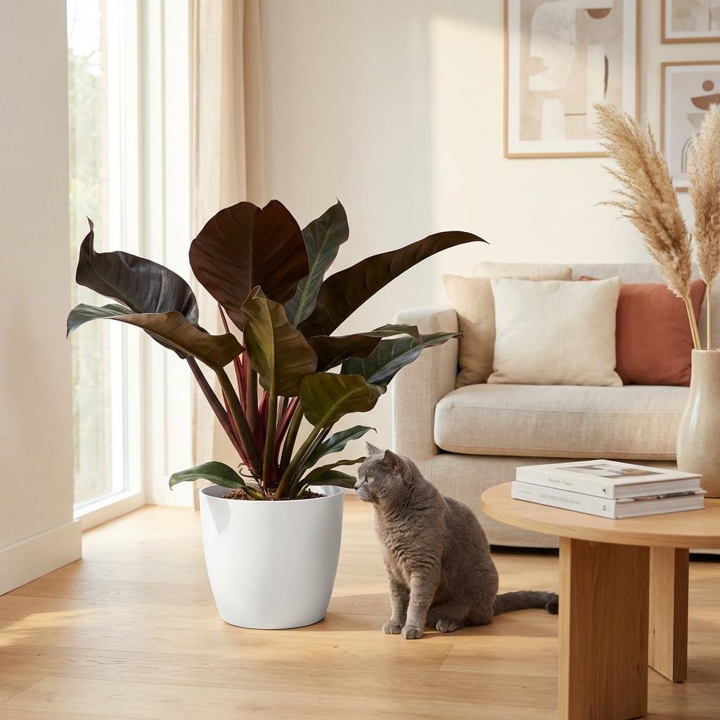 Philodendron - Philodendron Imperial Red - Pot 19cm - Height 60cm