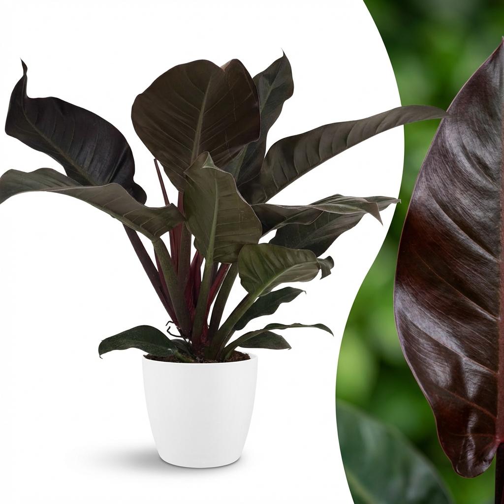 Philodendron - Philodendron Imperial Red - Pot 19cm - Height 60cm
