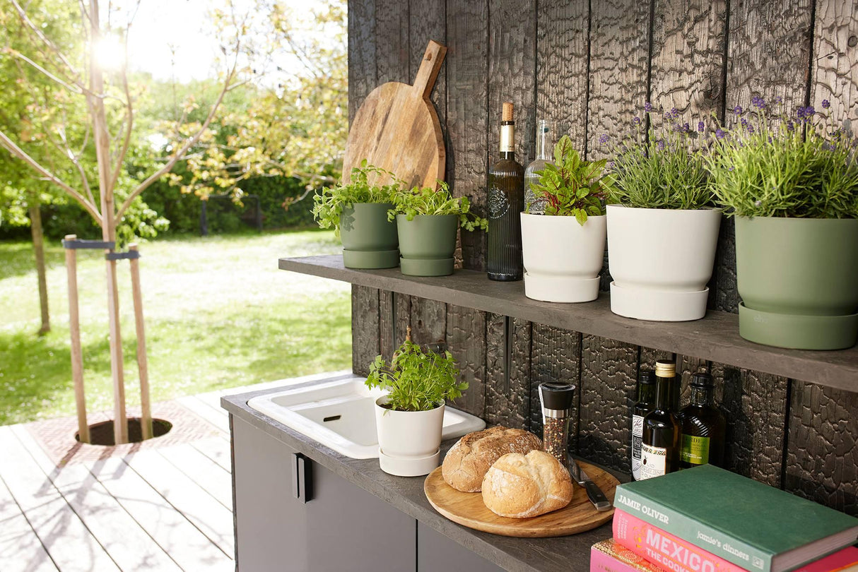 Pot elho Greenville Round white - D14 x H13