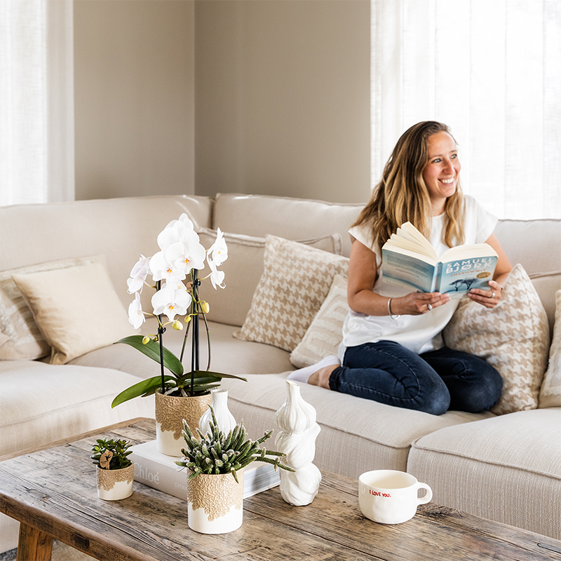 Kolibri Home | Bloom sierpot - Sand - Ø12cm