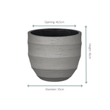 Pot Bordo New Egg Grey - D55 x H46