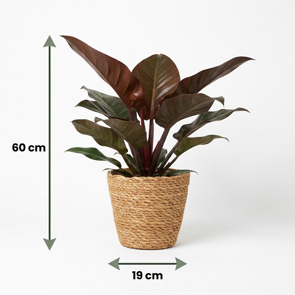 Philodendron - Philodendron Imperial Red - Topf 19cm - Höhe 60cm