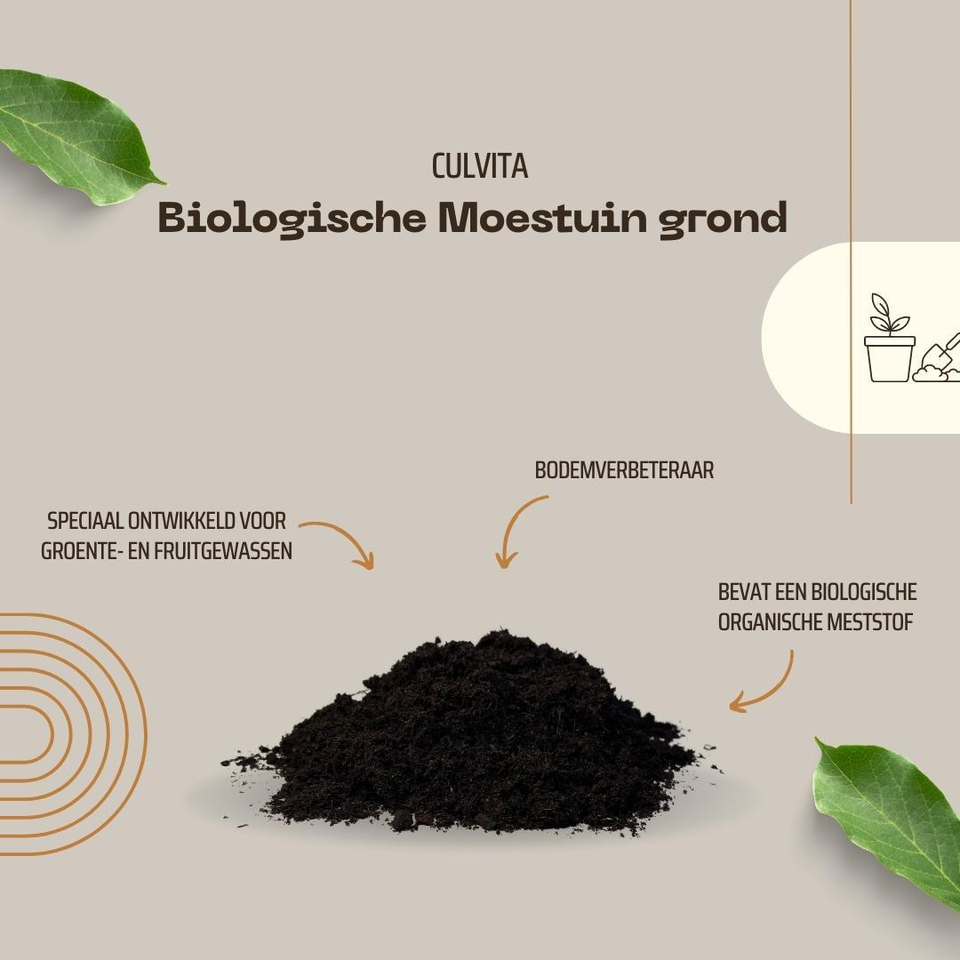 Culvita - Organic vegetable soil 40 litre - including 100 days nutrition - ideal for Urban Farming