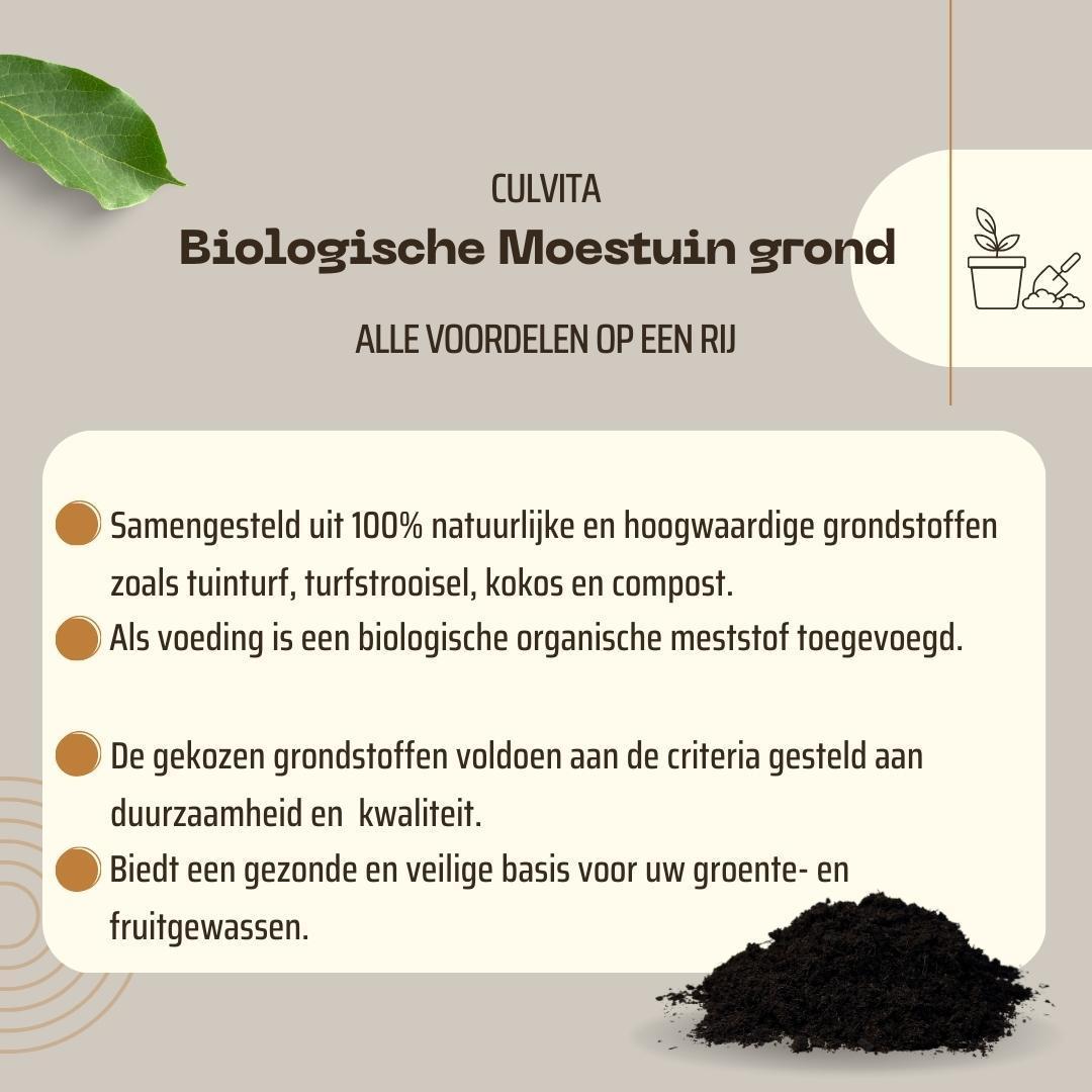 Culvita - Organic vegetable soil 40 litre - including 100 days nutrition - ideal for Urban Farming