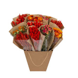 Droogbloemen - Tørret Mono Mix - Orange - ↕50cm