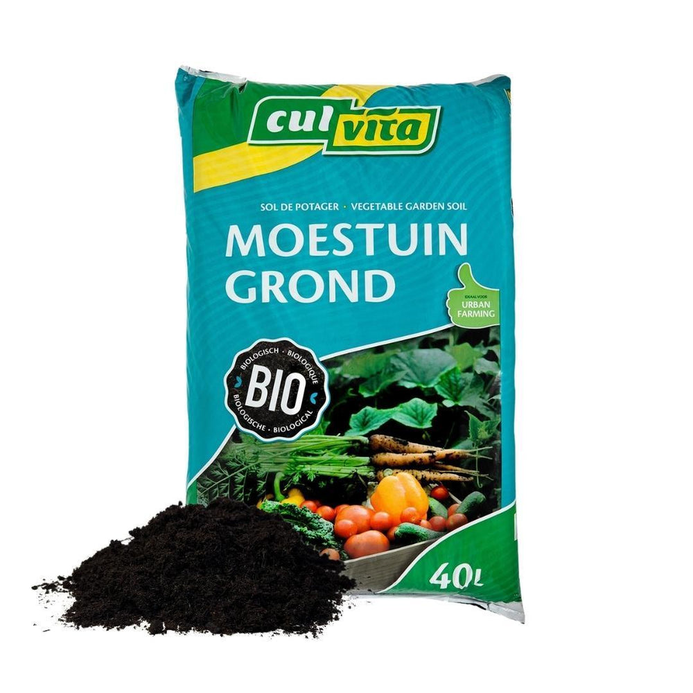 Culvita - Organic vegetable soil 40 litre - including 100 days nutrition - ideal for Urban Farming